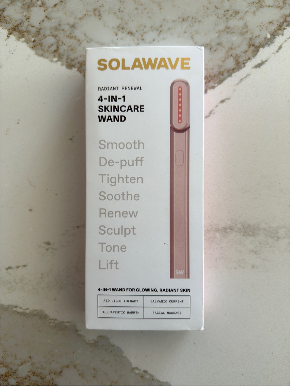 Solawave Red Light Therapy Radiant Renewal Skincare Wand Facial Device